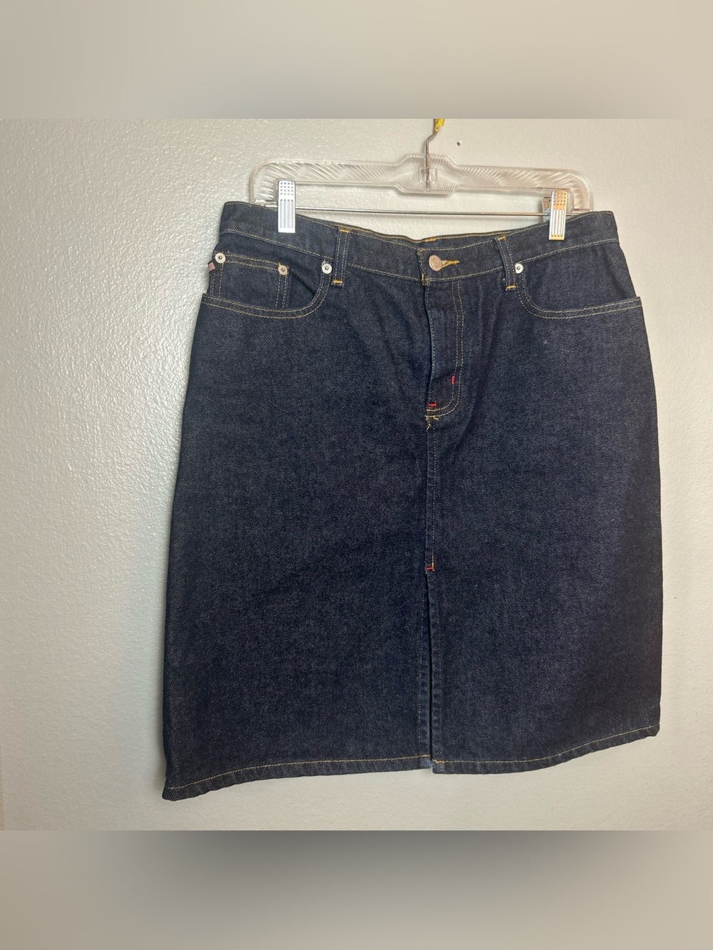 Vintage Polo Jeans Company Ralph Lauren Women's Denim Jean Knee Skirt Size 8